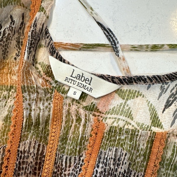 Label RituKumar Sheer Boho Tunic Small - Picture 4 of 4